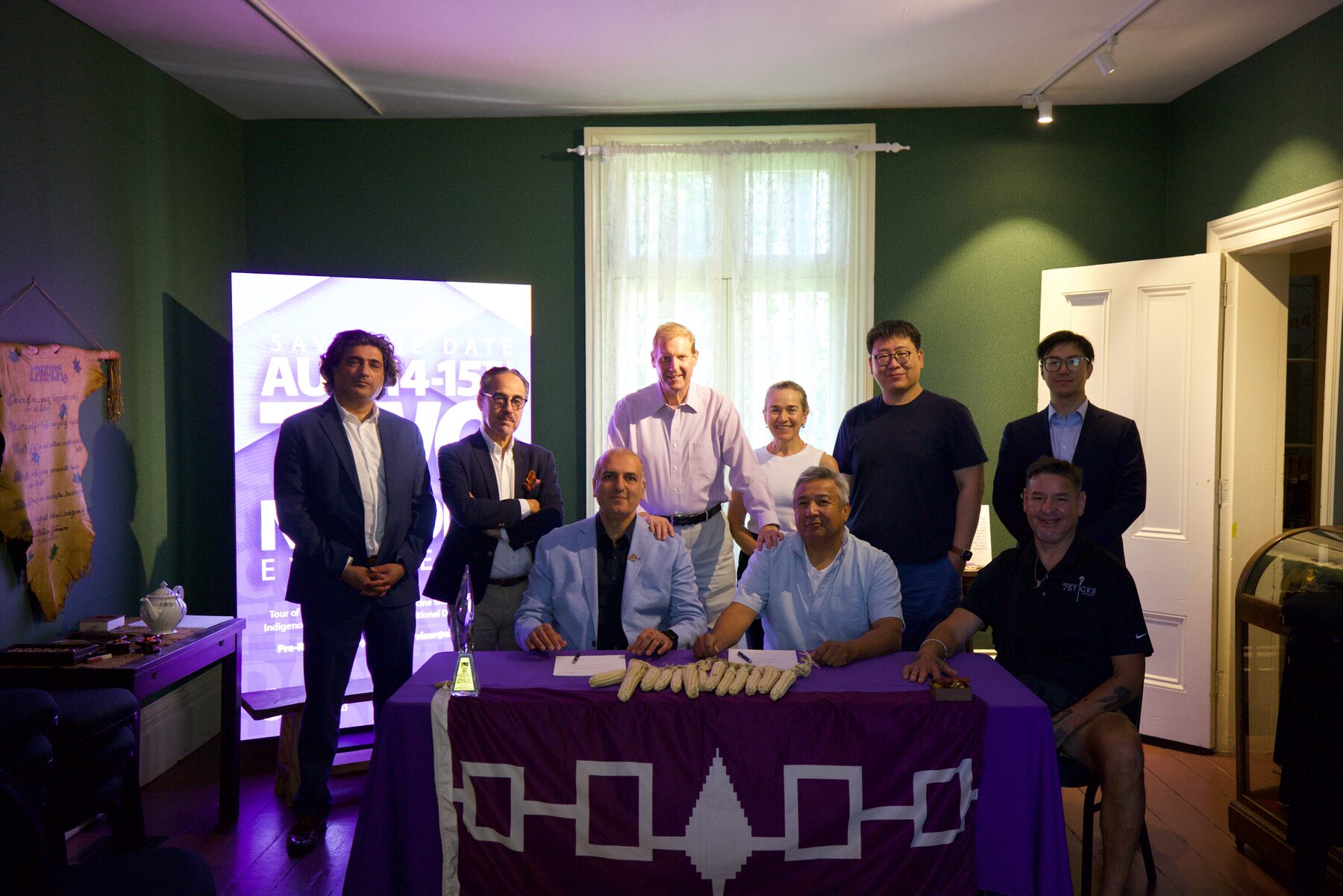 NBA and UEF partnership gathering at Chiefswood, Six Nations